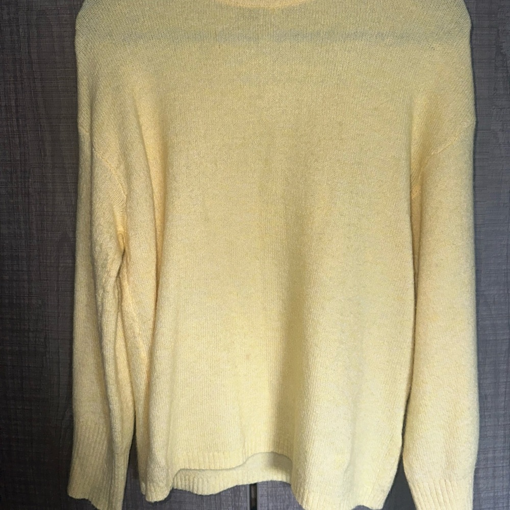 H&M Soft Yellow Crew Neck Sweater